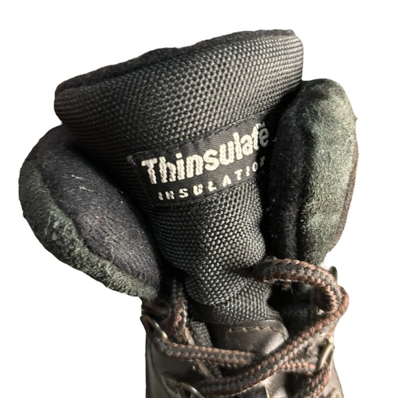 Thinsulate Explorers Insulation Boots Men Size 9 Leather Rubber Winter Snow Rain - Picture 11 of 14